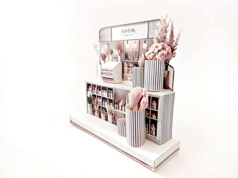 DIY Miniature Flower Shop Stand Template (Digital Download)