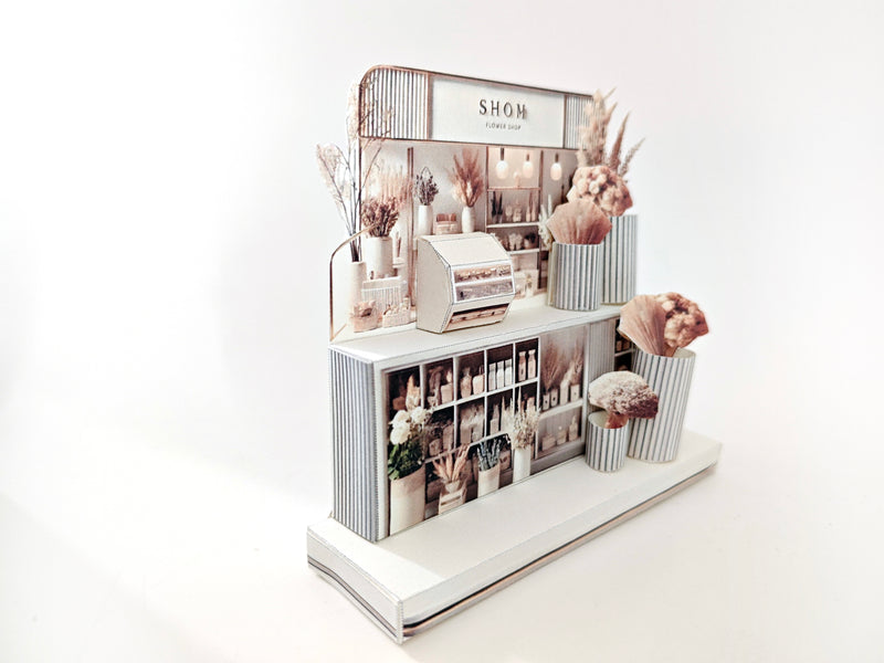 DIY Miniature Flower Shop Stand Template (Digital Download)