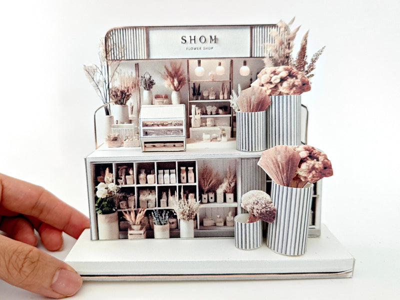 DIY Miniature Flower Shop Stand Template (Digital Download)