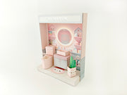 Whether as a decorative piece or a heartfelt gift, this customizable template allows you to create an adorable bathroom in miniature form. Perfect for any occasion, this DIY kit brings the charm of a cozy bathroom to life with intricate details. Download, assemble, and personalize this miniature house kit for those who appreciate the soothing and refreshing atmosphere of a well-designed bathroom.