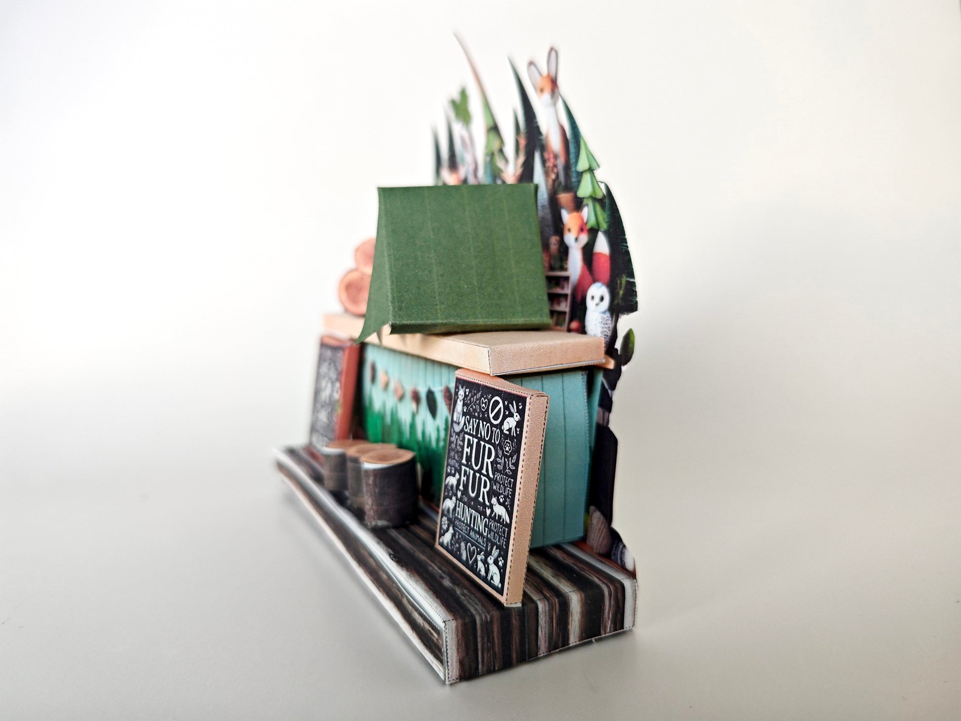 Whether as a charming decoration or a thoughtful gift, this customizable template lets you create a personalized tribute to the beauty of the woodland. Perfect for any occasion, this printable design brings the magic of nature to life in a delightful 3D miniature stand. Download and personalize it for anyone who loves the enchanting spirit of the forest!