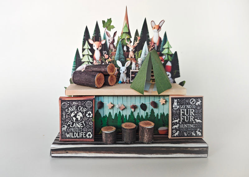 Whether as a charming decoration or a thoughtful gift, this customizable template lets you create a personalized tribute to the beauty of the woodland. Perfect for any occasion, this printable design brings the magic of nature to life in a delightful 3D miniature stand. Download and personalize it for anyone who loves the enchanting spirit of the forest!