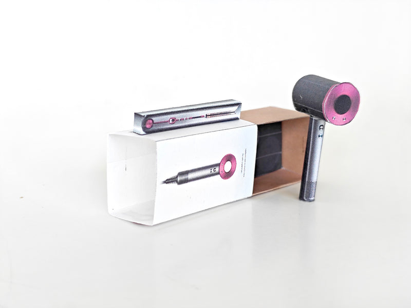 Printable DIY Hair Dryer and Hair Straightener, restroom stuffs, hair style, hair beauty, 1:6 scale, 3 items, Ornament