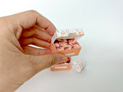4 pieces Deep Fried Chicken Meal - Printable Dollhouse Fast Food for doll - fried chicken , DIY,  yearly ornament