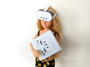 Printable DIY VR Set Christmas gift 30cm dolls 1:6 miniature play, 3D model papercraft