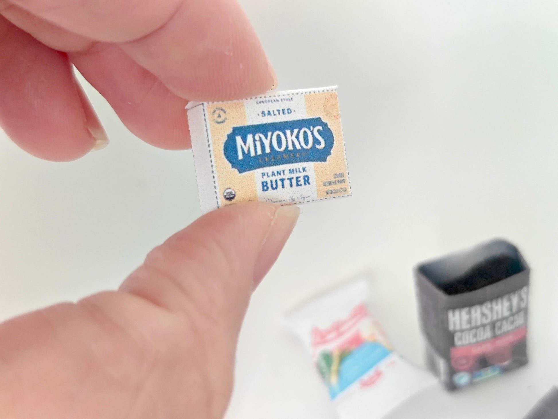 1:6 scale printable vegan butter