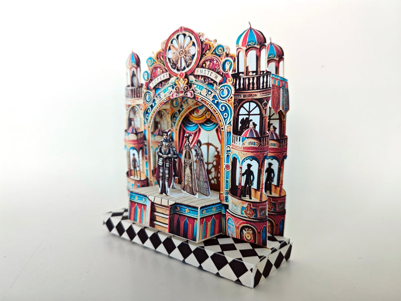 Castle Paper Theater Stand, Miniature Scene Kit (Printable)