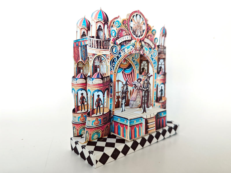 Castle Paper Theater Stand, Miniature Scene Kit (Printable)