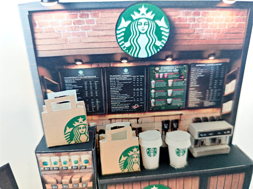 Whether as a wall decoration or a heartfelt gift, this customizable template lets you create a personalized tribute to the beauty of Starbucks. Perfect for marking any occasion, this printable template brings creative 3D design to life in the form of a charming  Starbucks miniature. Download and personalize it for those who appreciate the delicate.