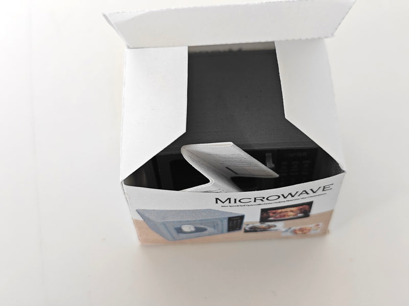 3D printing STL - 1:12 openable Microwave plus box and Manuel, mini cookware, mini pot, kitchen, applicants, cooking scene