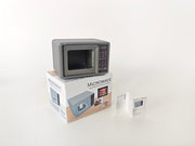 3D printing STL - 1:12 openable Microwave plus box and Manuel, mini cookware, mini pot, kitchen, applicants, cooking scene