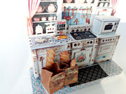 Pick Scene Vintage Victoria kitchen Stand, backdrop, diorama, arts, design, mini kitchen