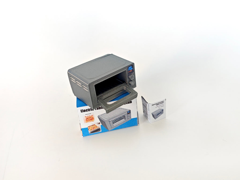 3D printing STL - 1:12 Toaster oven plus box and Manuel, mini cookware, mini pot, kitchen, applicants, cooking scene