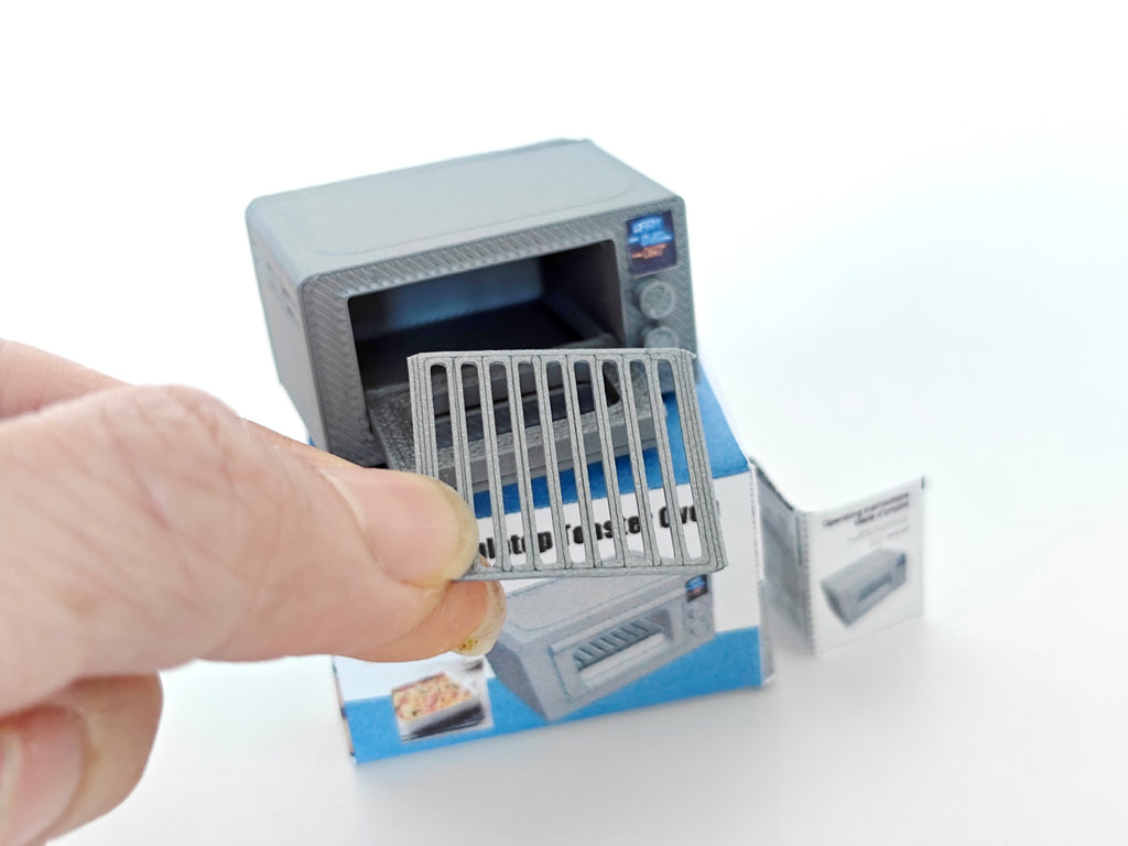 3D printing STL - 1:12 Toaster oven plus box and Manuel, mini cookware, mini pot, kitchen, applicants, cooking scene