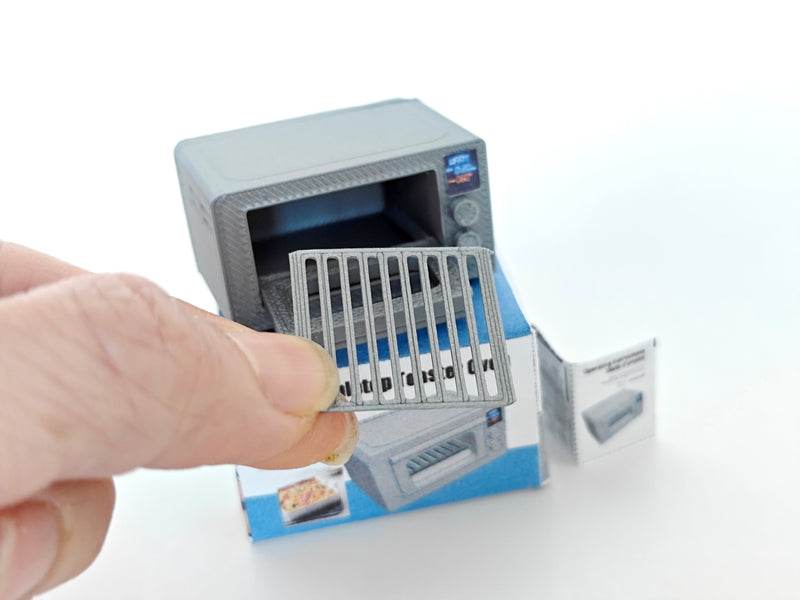 3D printing STL - 1:12 Toaster oven plus box and Manuel, mini cookware, mini pot, kitchen, applicants, cooking scene