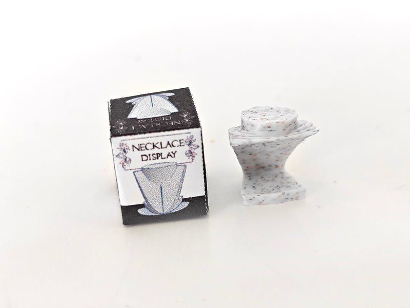 3D printing STL - 1:12 Necklace Display plus box and paper necklace, mini jewelry mini display, shop, decoration, diamond