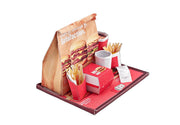 10 pieces Hamburger Meal and fast food Set - Printable Dollhouse Fast Food for doll - Burger, Fries, DIY,  yearly ornament