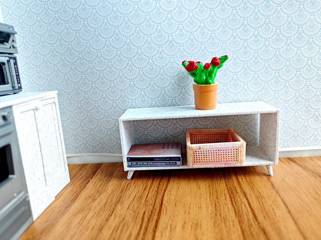 1:12 Simple and modern design TV Stand, dollhouse decoration, applicants, 3D printing STL