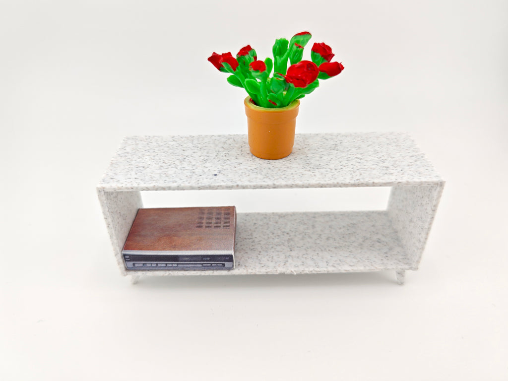 1:12 Simple and modern design TV Stand, dollhouse decoration, applicants, 3D printing STL