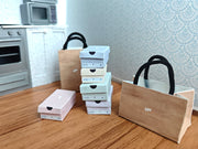 1:12 7 styles Open shoes boxes, Containers for Doll sneakers,  shoes, girl room, bedroom, closet, diorama