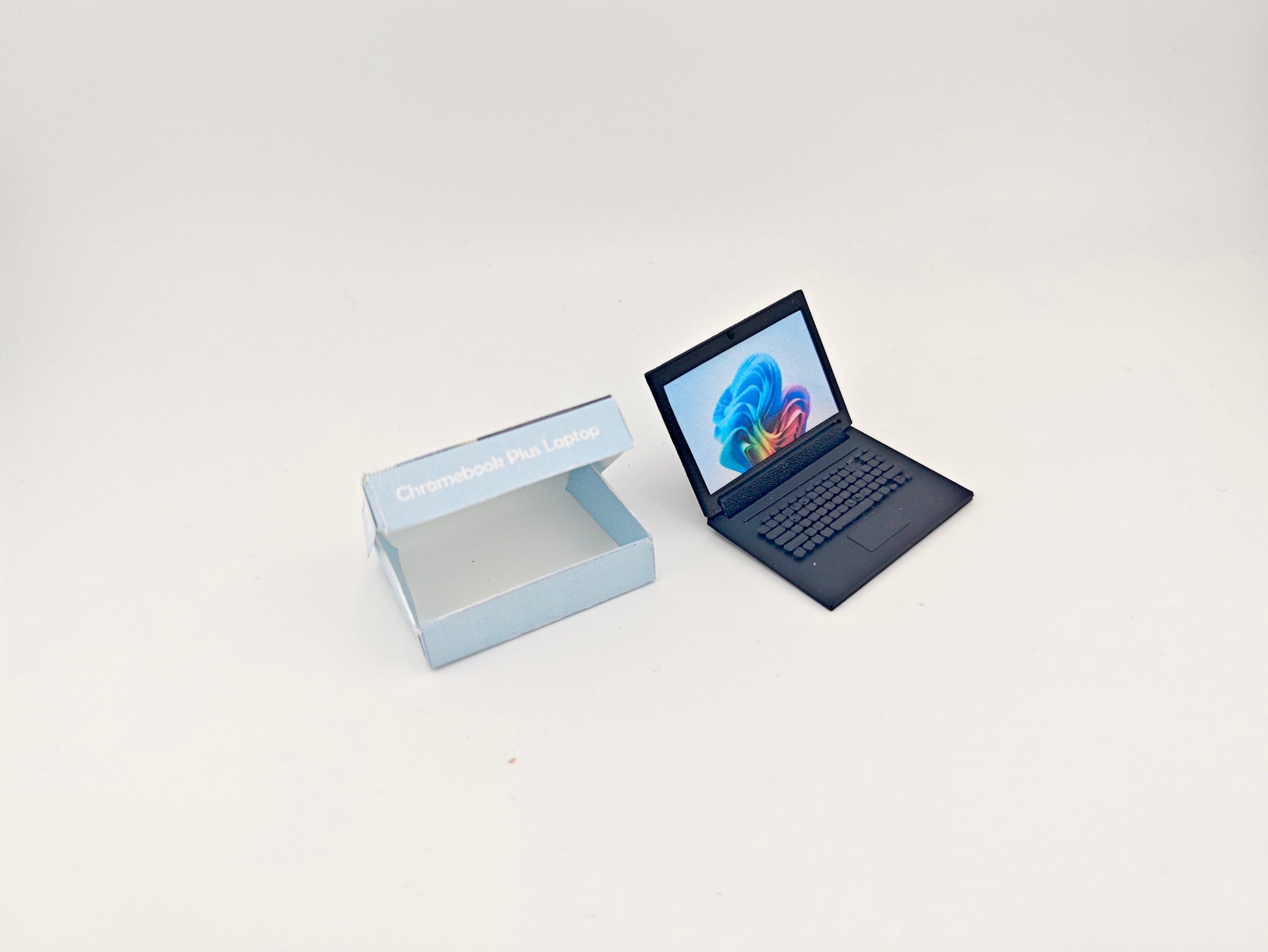 1:12 realism laptop Chromebook plus laptop, foldable, window computer, packaging, dollhouse, stationery, student laptop, 3D STL , dioramas