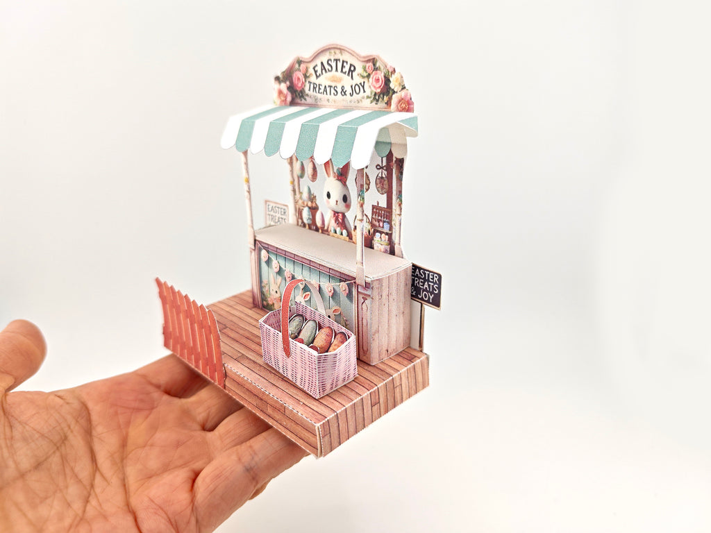 Celebrate Easter with this charming paper craft stand!
This Easter Fun Special Miniature Kit is perfect for DIY lovers — featuring adorable seasonal details, it's a delightful addition to your spring decor or a thoughtful handmade gift.