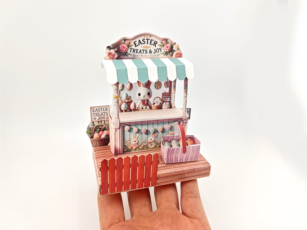 Celebrate Easter with this charming paper craft stand!
This Easter Fun Special Miniature Kit is perfect for DIY lovers — featuring adorable seasonal details, it's a delightful addition to your spring decor or a thoughtful handmade gift.