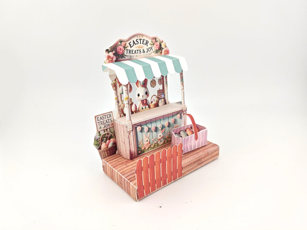 Celebrate Easter with this charming paper craft stand!
This Easter Fun Special Miniature Kit is perfect for DIY lovers — featuring adorable seasonal details, it's a delightful addition to your spring decor or a thoughtful handmade gift.
