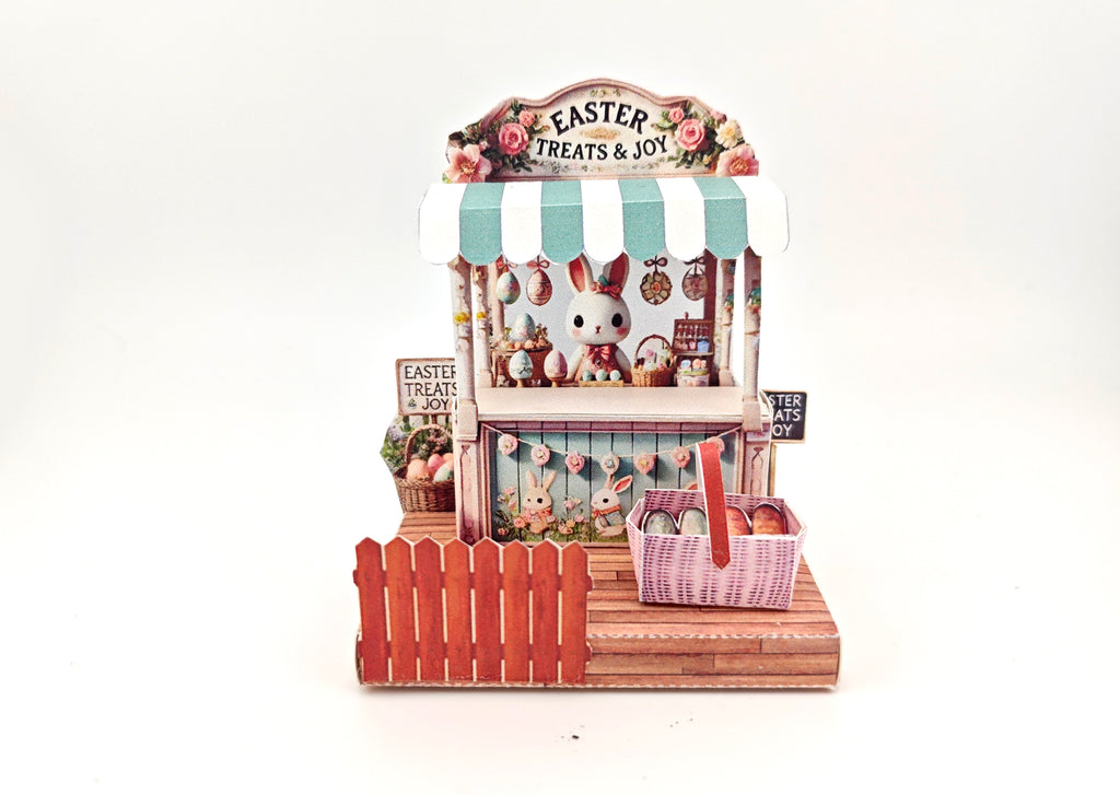 Celebrate Easter with this charming paper craft stand!
This Easter Fun Special Miniature Kit is perfect for DIY lovers — featuring adorable seasonal details, it's a delightful addition to your spring decor or a thoughtful handmade gift.