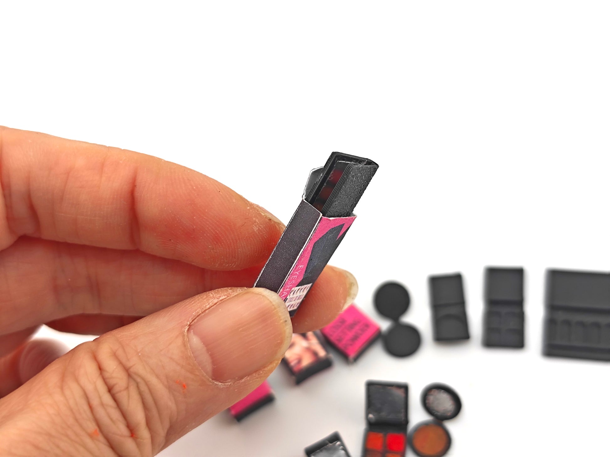 1:12 Make up cosmetic set, cosmetic, doll bed room, doll fashion , decoration, clay make up, foundation, eye shadow,  blusher, 3d print, stl
