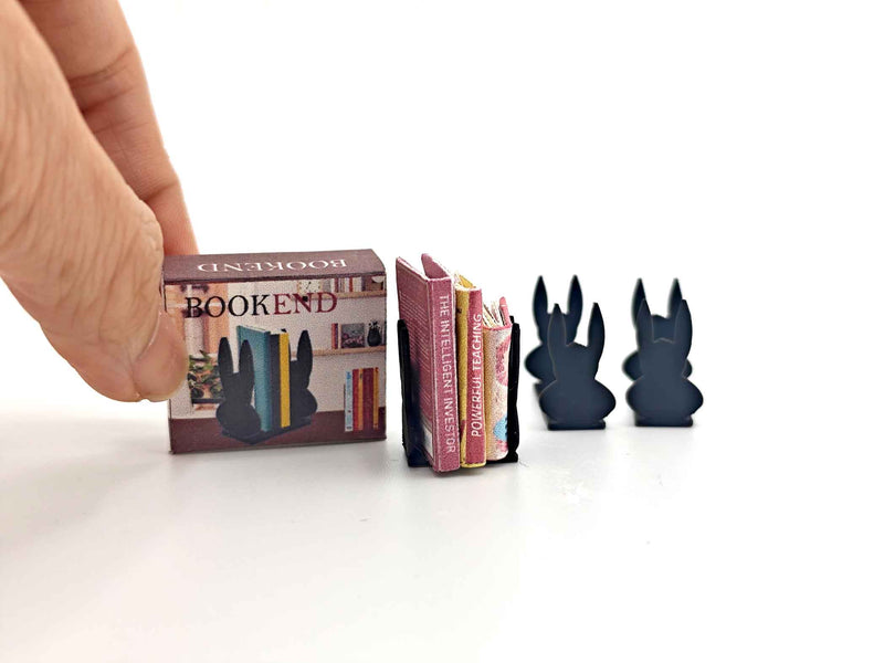 Add a touch of Easter charm to your 1:12 dollhouse with these adorable Rabbit Runny Easter Bookends!