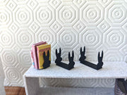 Add a touch of Easter charm to your 1:12 dollhouse with these adorable Rabbit Runny Easter Bookends!