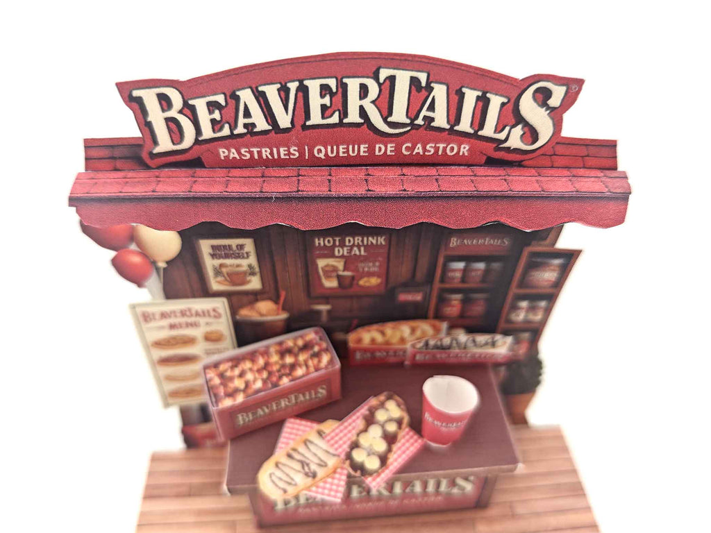 Beavertails Miniature Stand- DIY scenery miniature craft kit, Pastries and delicious food, Travel Canada
