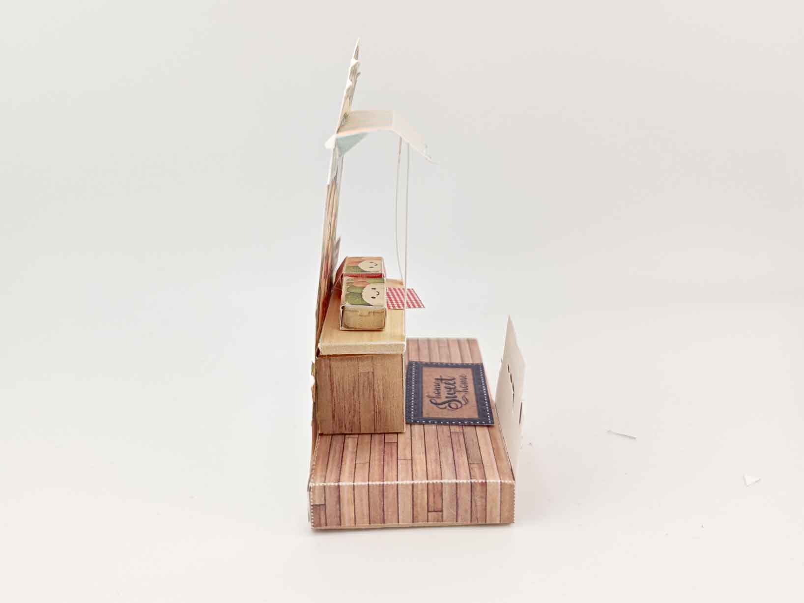 Mother's day Special miniature Kit paper craft stand, little bear kissing mother bear, thank you card, proud mom, mommy card