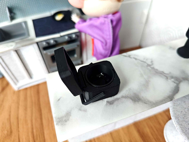 1:12 Scale Openable Rice Cooker, Miniature Kitchen Appliance, 3D Printing STL (PDF Box)