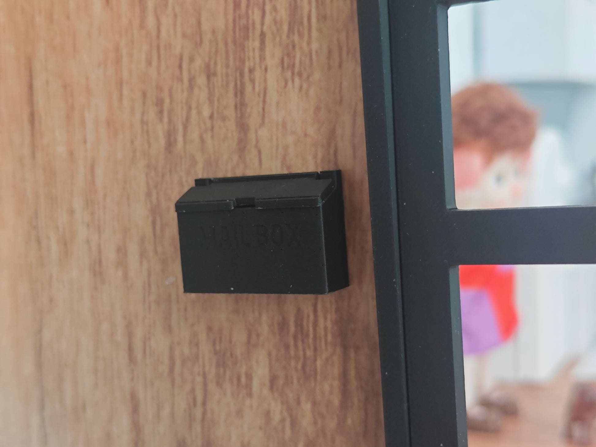 1:12 Miniature Mailbox for Main Door — 3D Print STL File with Envelope & Flyer, Dollhouse Accessories