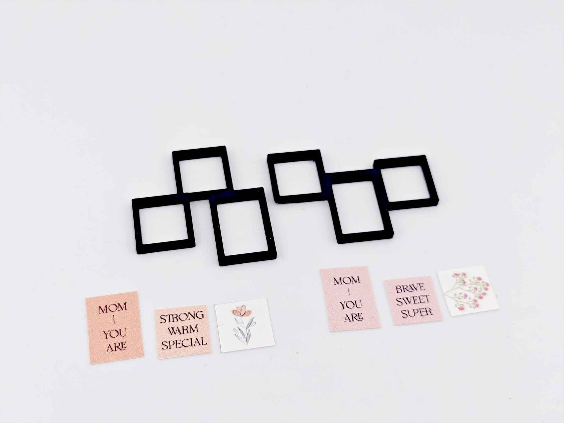 1:12 photo frame for mother's day and kitchen. 4 sets of photo graphic included, 3D print file, miniature dollhouse decoration