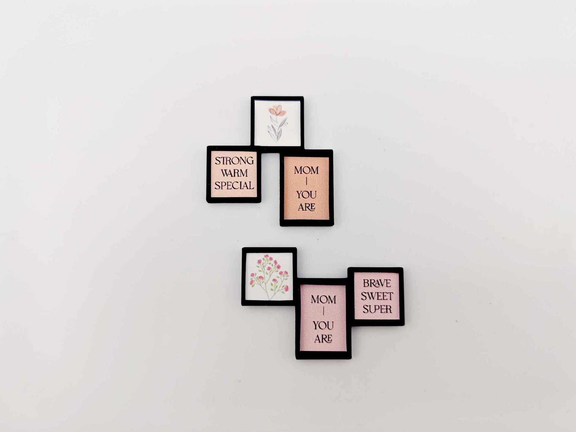 1:12 photo frame for mother's day and kitchen. 4 sets of photo graphic included, 3D print file, miniature dollhouse decoration