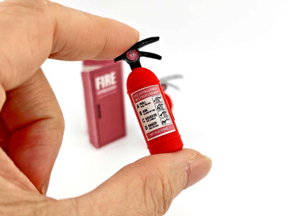1:12 realism Fire Extinguisher, packaging box with label and sticker , mini kitchen, living room, fire truck, fire station, 3D STL ,dioramas