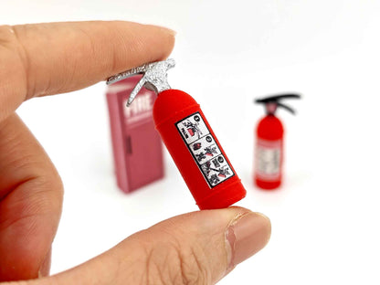 1:12 realism Fire Extinguisher, packaging box with label and sticker , mini kitchen, living room, fire truck, fire station, 3D STL ,dioramas