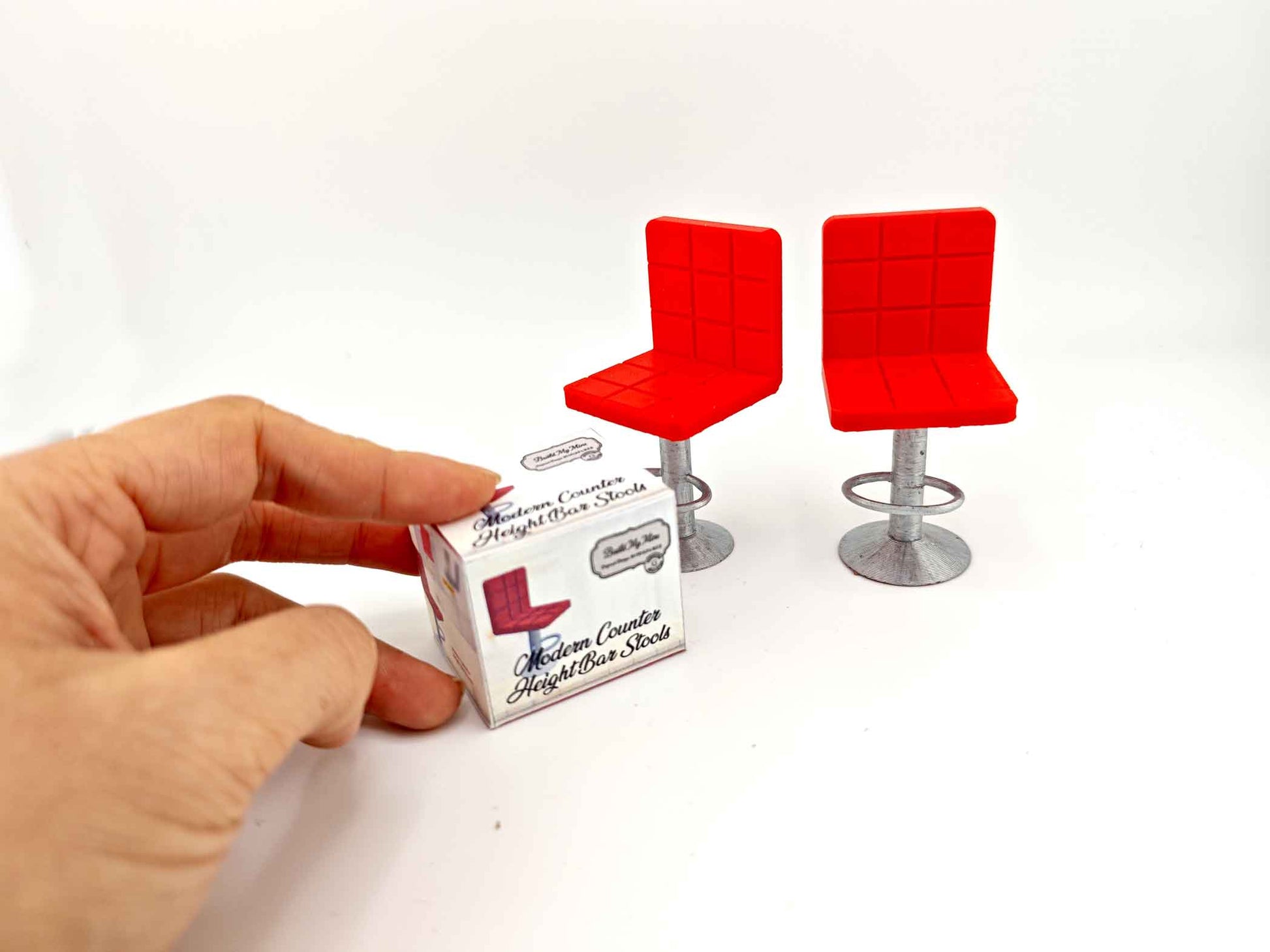 1:12 Height Bar Stood , packaging box , mini kitchen island, living room, furniture, chair, 3D STL ,dioramas