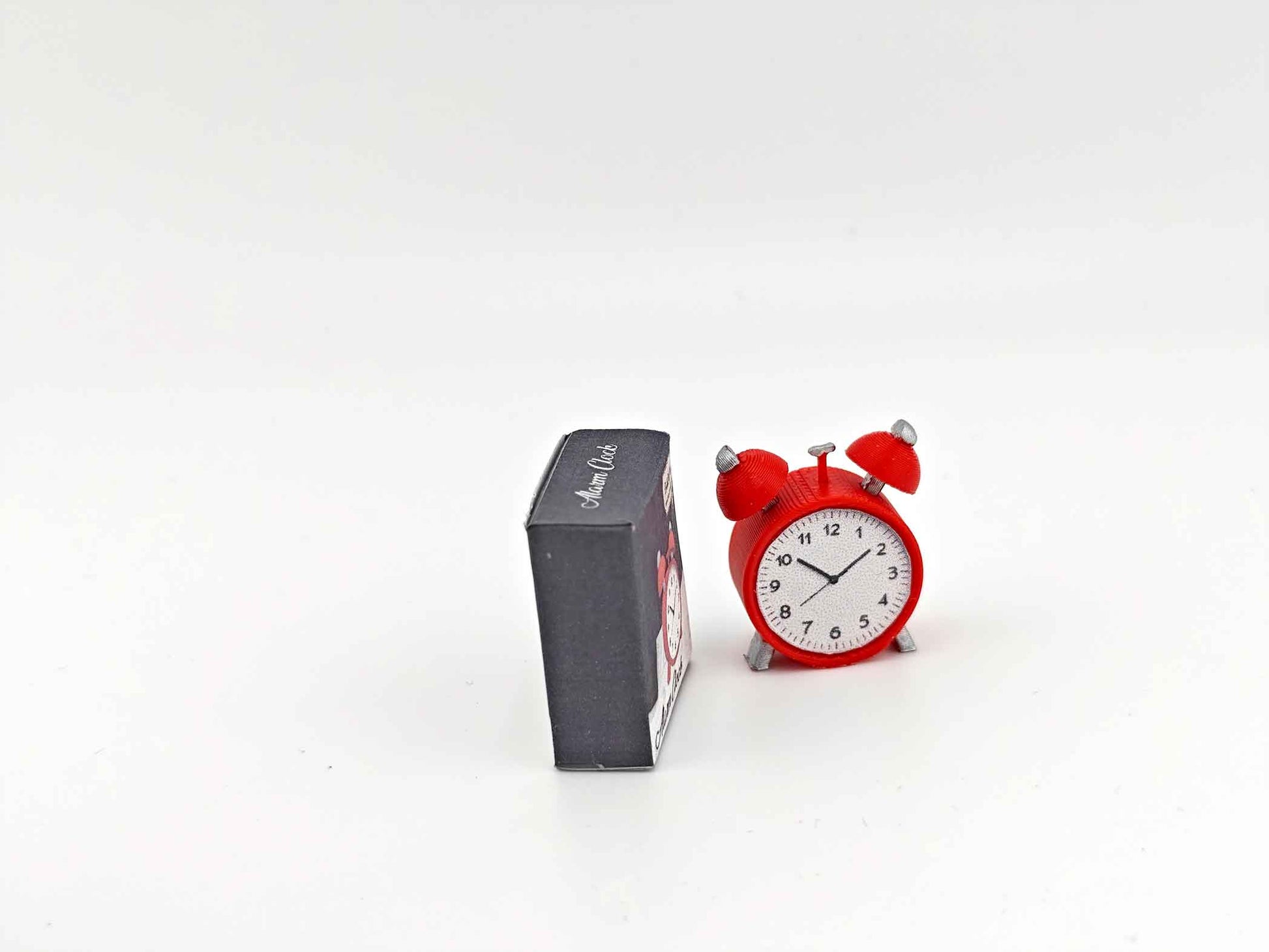 1:12 alarm clock for dollhouse, classic clock vintage style doll accessories stl file miniatures