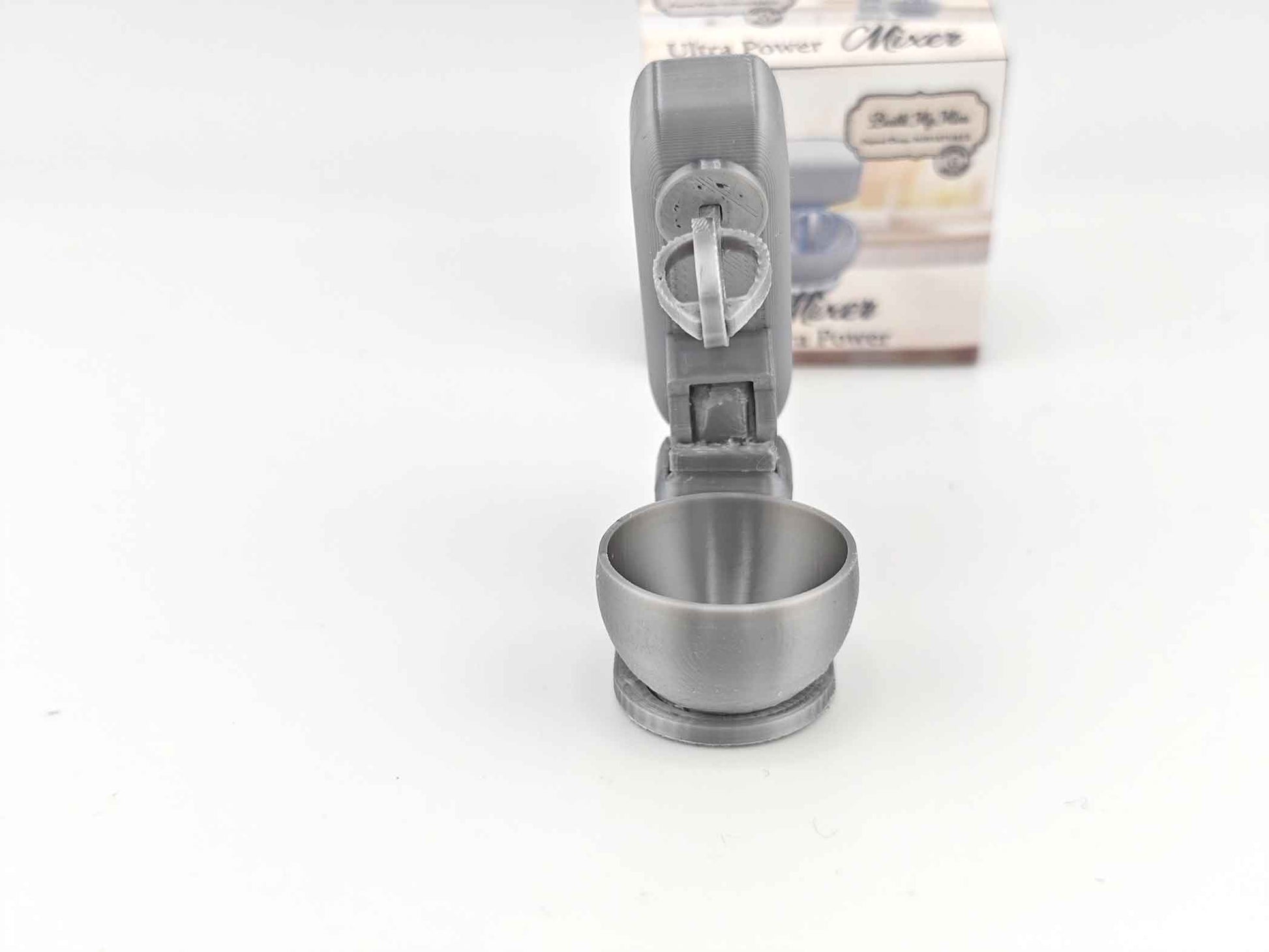 1:12 Mixer, Tilt-Head Stand Mixer, Retro Stand Mixer, Baking display, Mini kitchen cooking electronic appliance, 3D print, STL dollhouse