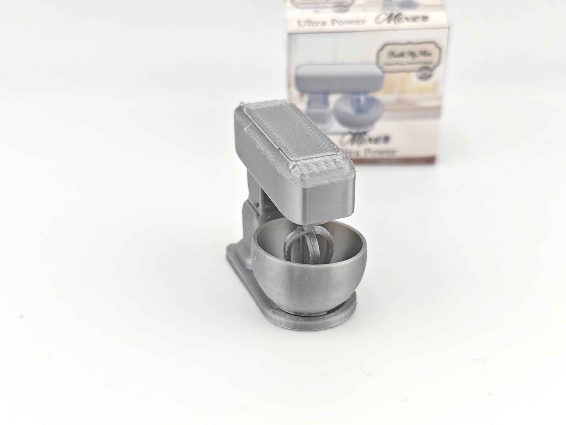 1:12 Mixer, Tilt-Head Stand Mixer, Retro Stand Mixer, Baking display, Mini kitchen cooking electronic appliance, 3D print, STL dollhouse