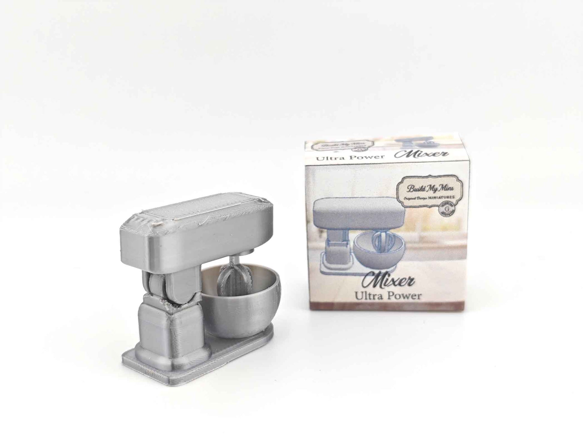 1:12 Mixer, Tilt-Head Stand Mixer, Retro Stand Mixer, Baking display, Mini kitchen cooking electronic appliance, 3D print, STL dollhouse