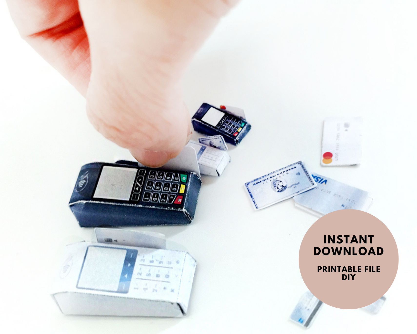 2 styles, 16 112 Cashier - Credit Card Machine with cards, paper ...