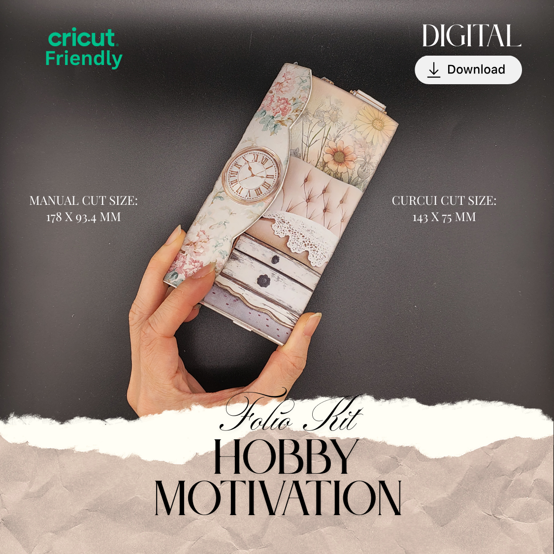 The Hobby Motivation Folio Kit is a thoughtfully designed 8-page printable folio created to encourage consistency, self-reflection, and joy in your hobbies.