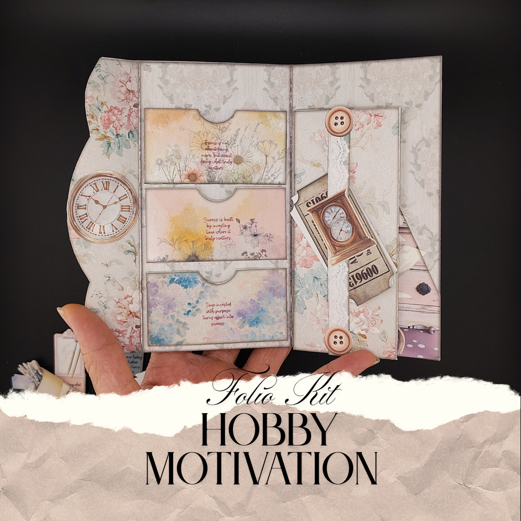 The Hobby Motivation Folio Kit is a thoughtfully designed 8-page printable folio created to encourage consistency, self-reflection, and joy in your hobbies.