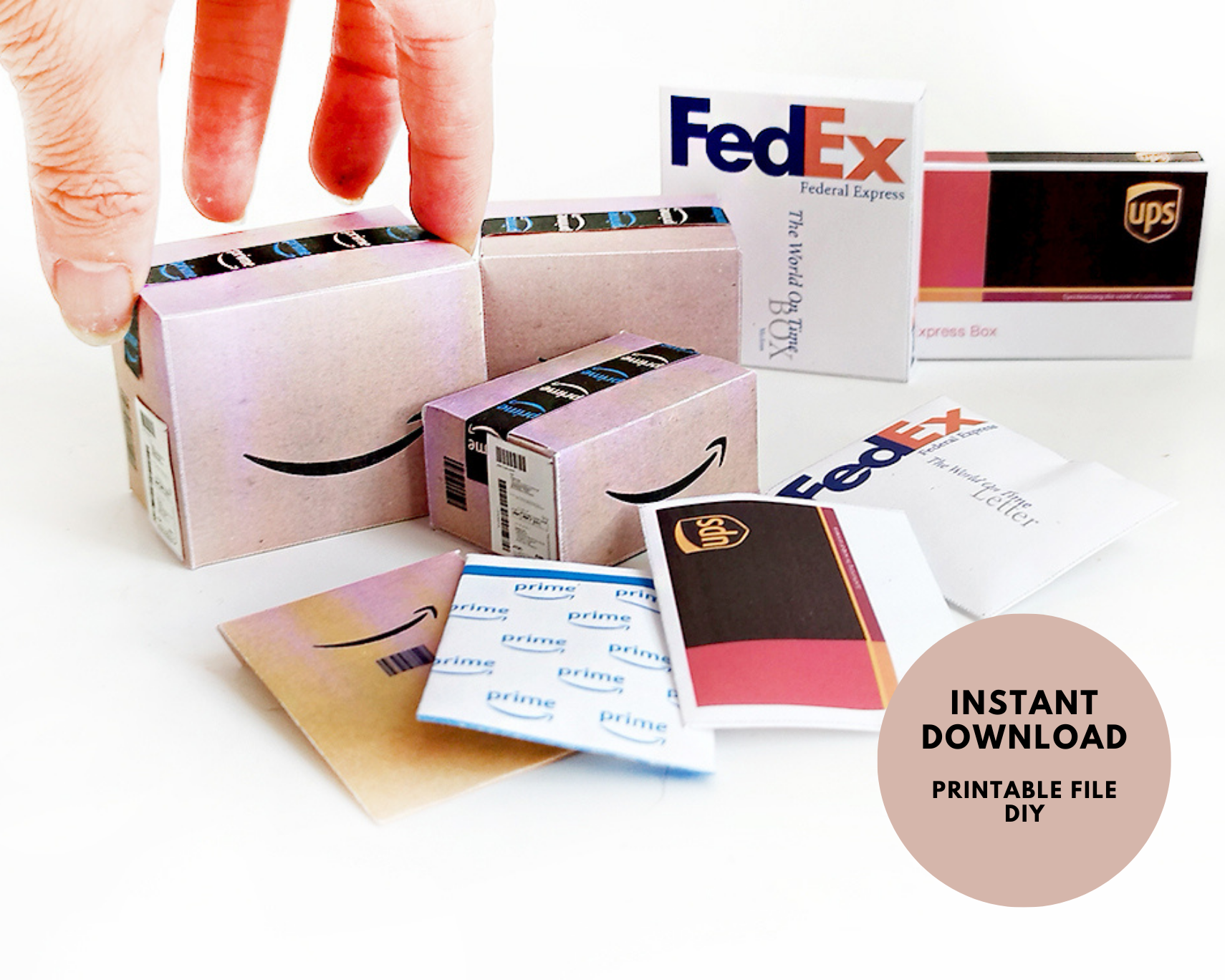 Open box Amazon post box UPS FedEx – Build My Mini