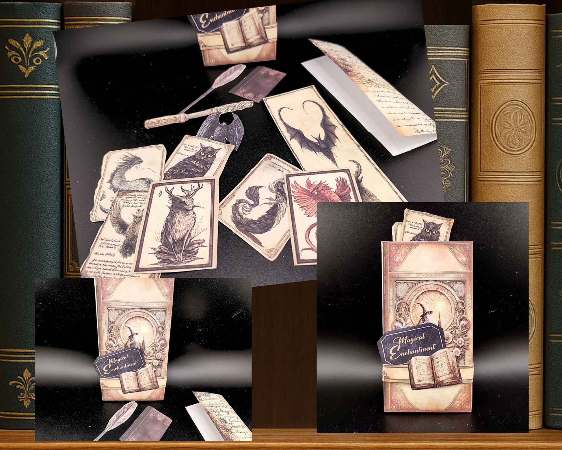 Wizard magical enhancement Folio Kit, Magician idea, Demon barrier, Halloween style journal pocket